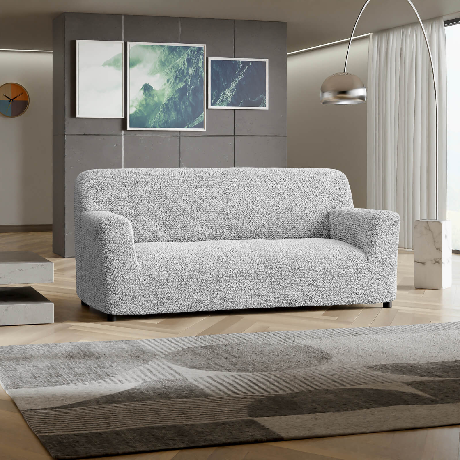 Microfibra - Funda Sofa 3 cuerpos Pearl