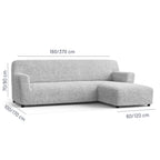 Microfibra - Funda Sofa L Derecho Pearl