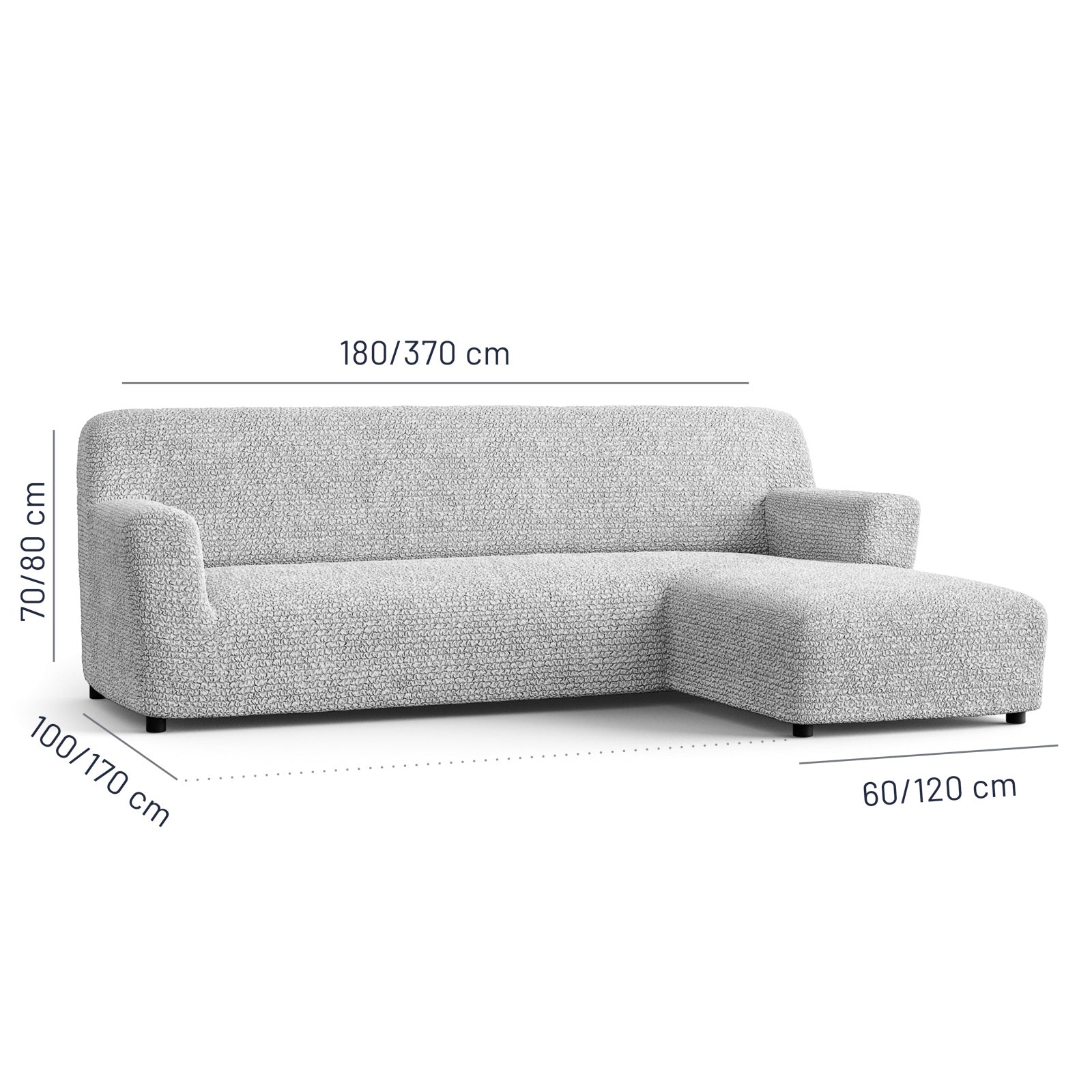 Microfibra - Funda Sofa L Derecho Pearl
