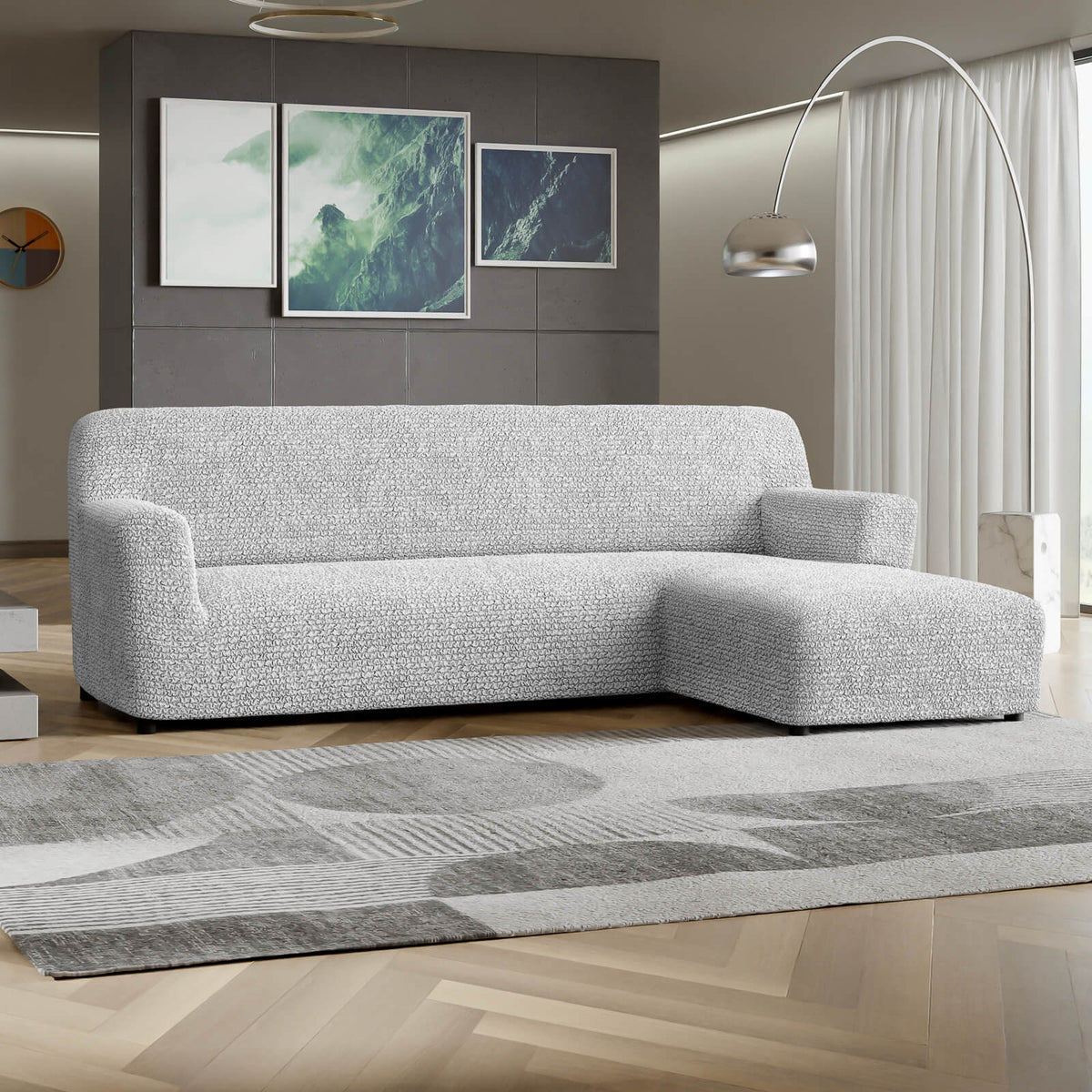 Microfibra - Funda Sofa L Derecho Pearl