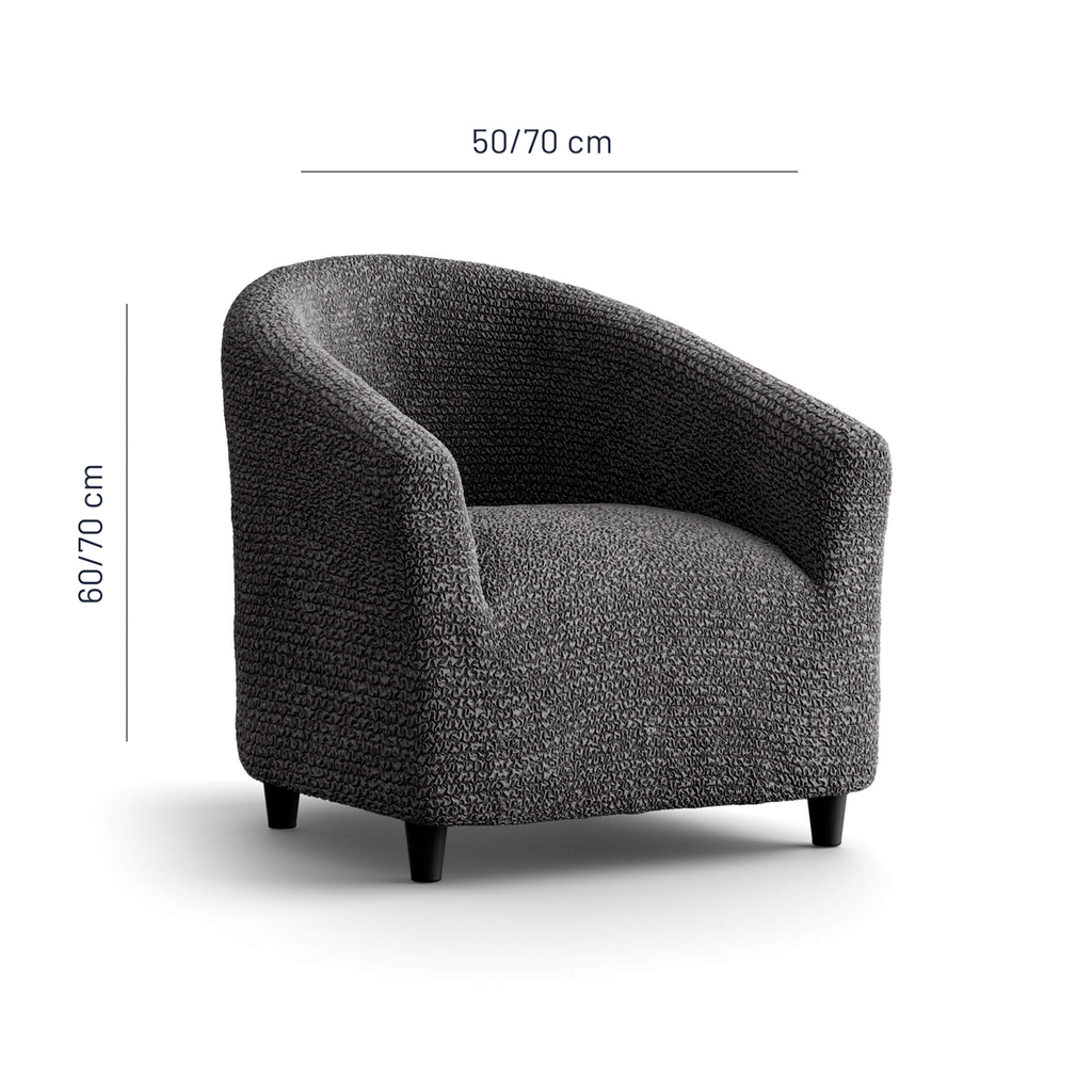 Microfibra - Funda Poltrona Charcoal