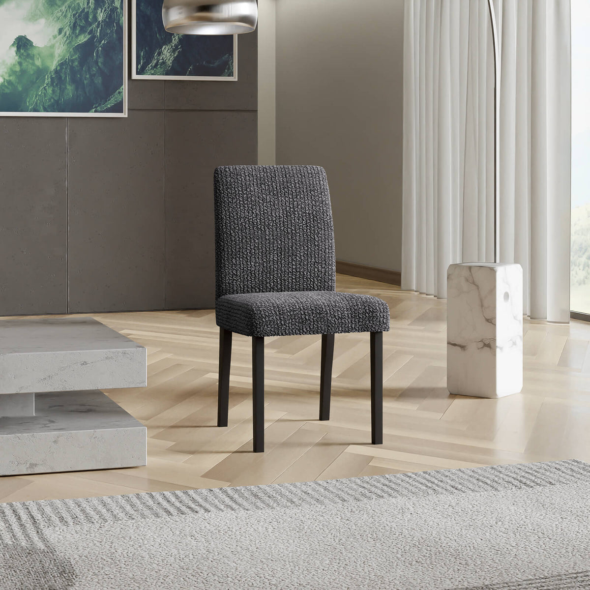 Microfibra - Funda Silla Charcoal