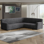 Microfibra - Funda Sofa Esquinero Charcoal