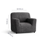 Microfibra - Funda Sillon Charcoal