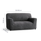 Microfibra - Funda Sofa 2 cuerpos Charcoal