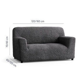 Microfibra - Funda Sofa 2 cuerpos Charcoal