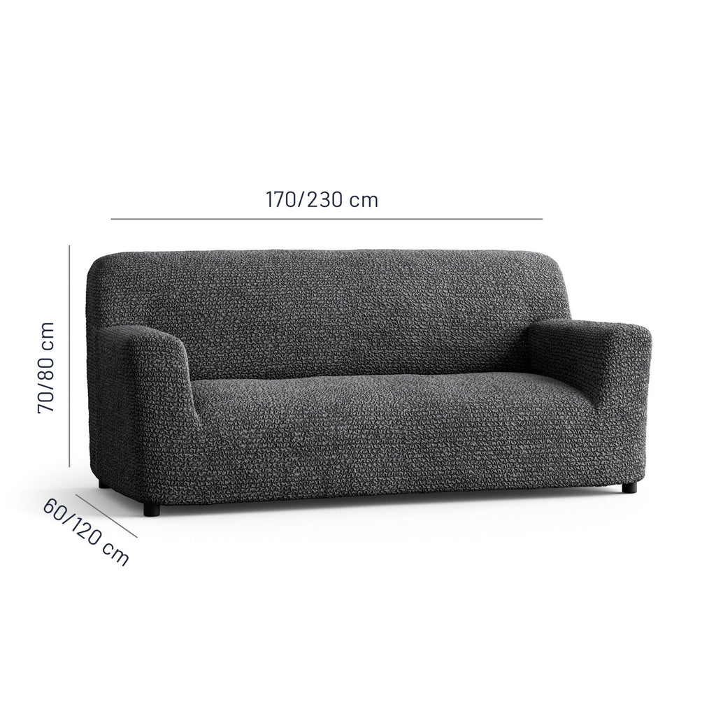 Microfibra - Funda Sofa 3 cuerpos Charcoal