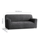 Microfibra - Funda Sofa 3 cuerpos Charcoal