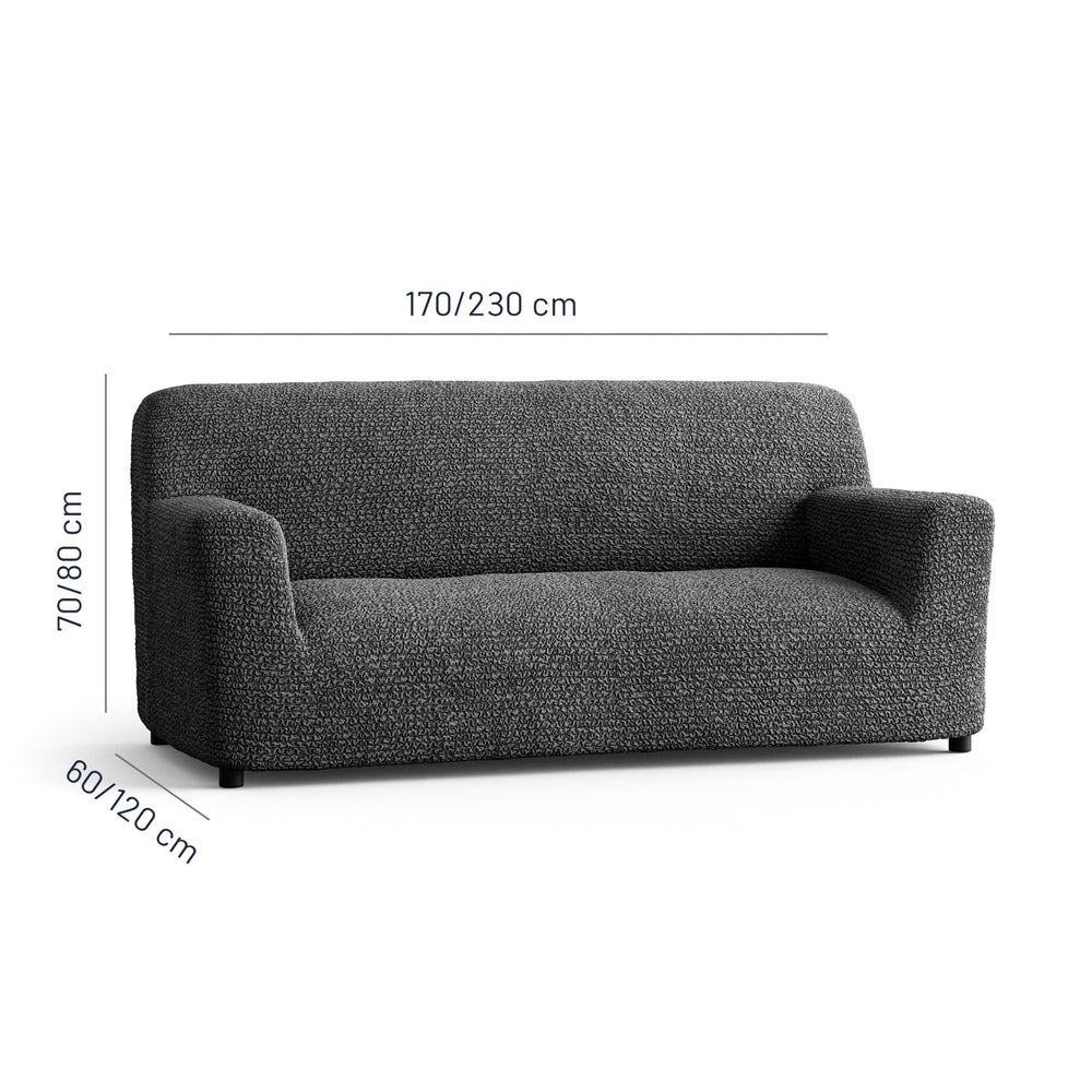 Microfibra - Funda Sofa 3 cuerpos Charcoal