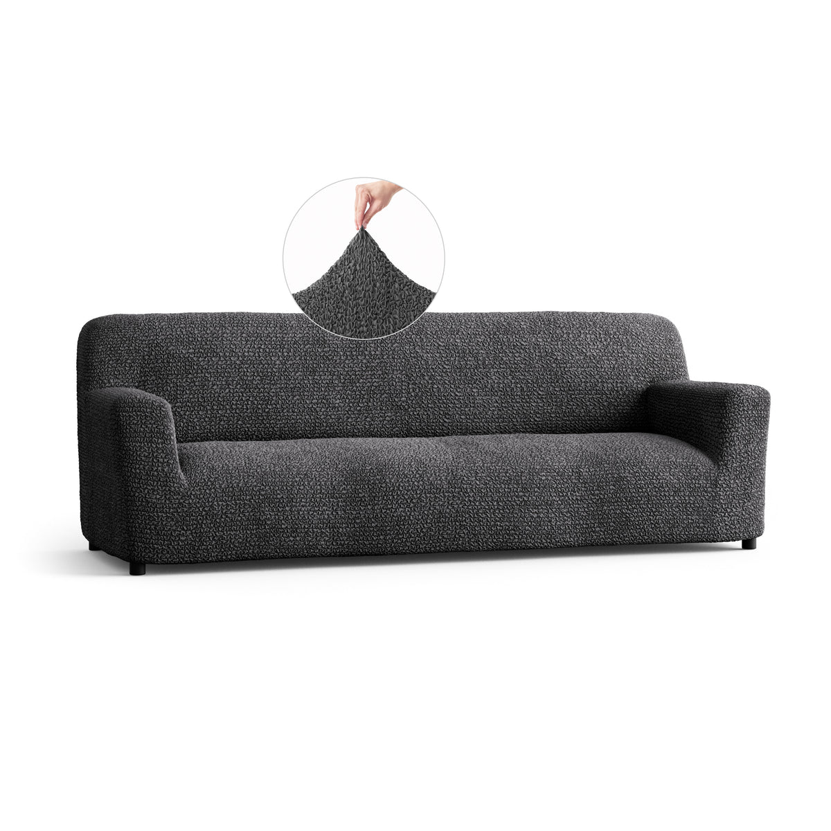 Microfibra - Funda Sofa 4 cuerpos Charcoal