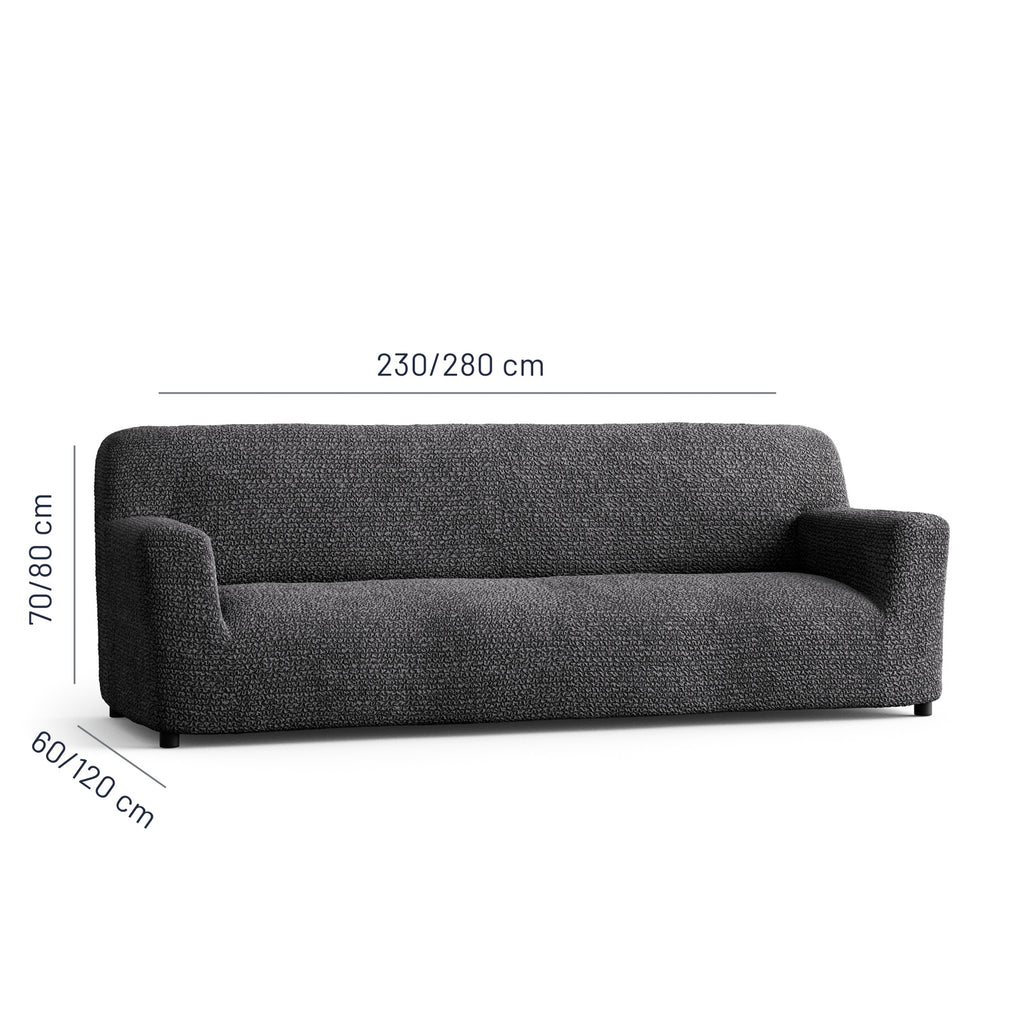 Microfibra - Funda Sofa 4 cuerpos Charcoal