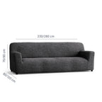 Microfibra - Funda Sofa 4 cuerpos Charcoal