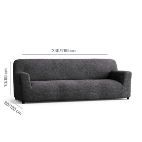 Microfibra - Funda Sofa 4 cuerpos Charcoal
