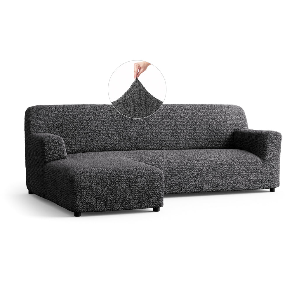 Microfibra - Funda Sofa L Izquierdo Charcoal