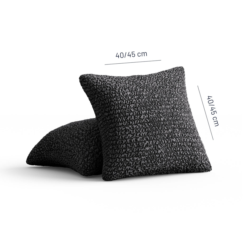 Microfibra - 2 Fundas Cojines Charcoal