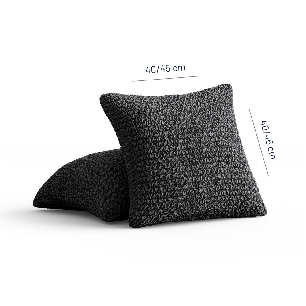 Microfibra - 2 Fundas Cojines Charcoal