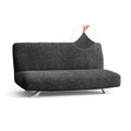 Microfibra - Funda Futon Charcoal