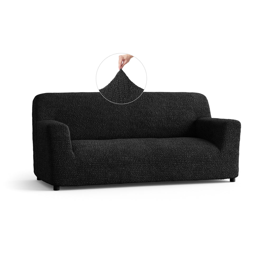 Microfibra - Funda Sofa 3 cuerpos Black