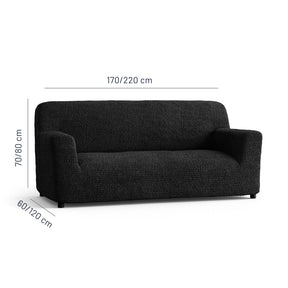 Microfibra - Funda Sofa 3 cuerpos Black