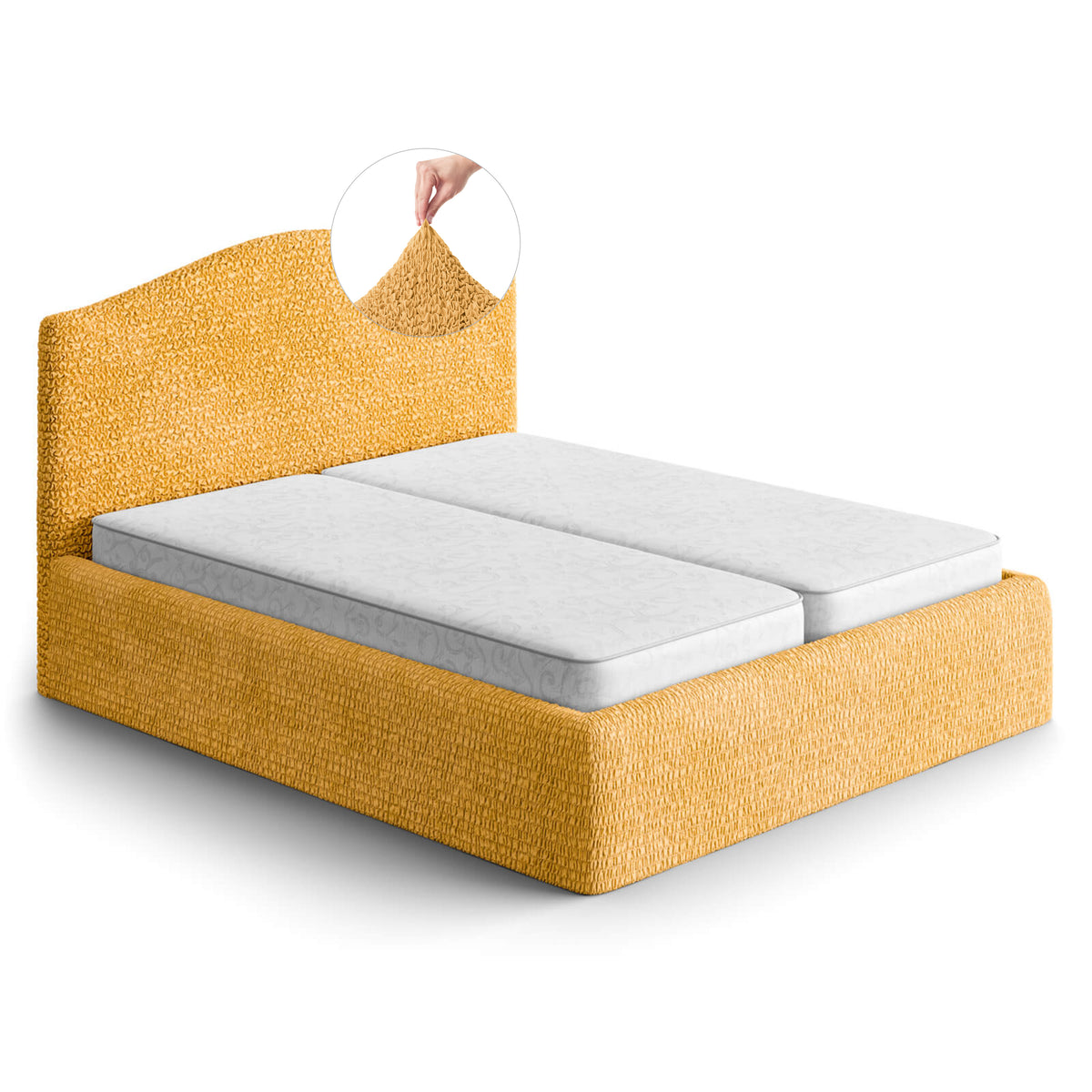 Microfibra - Funda Cama 2 Plazas Mango