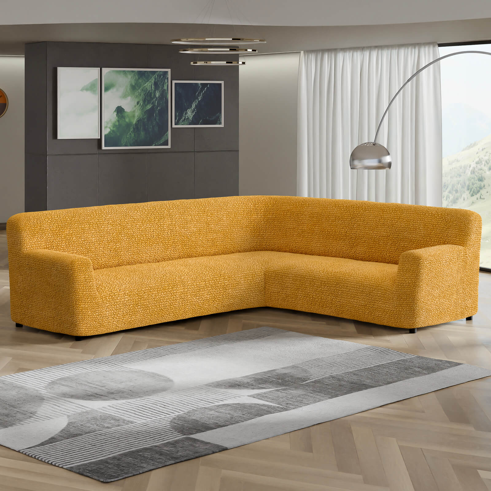Microfibra - Funda Sofa Esquinero Mango