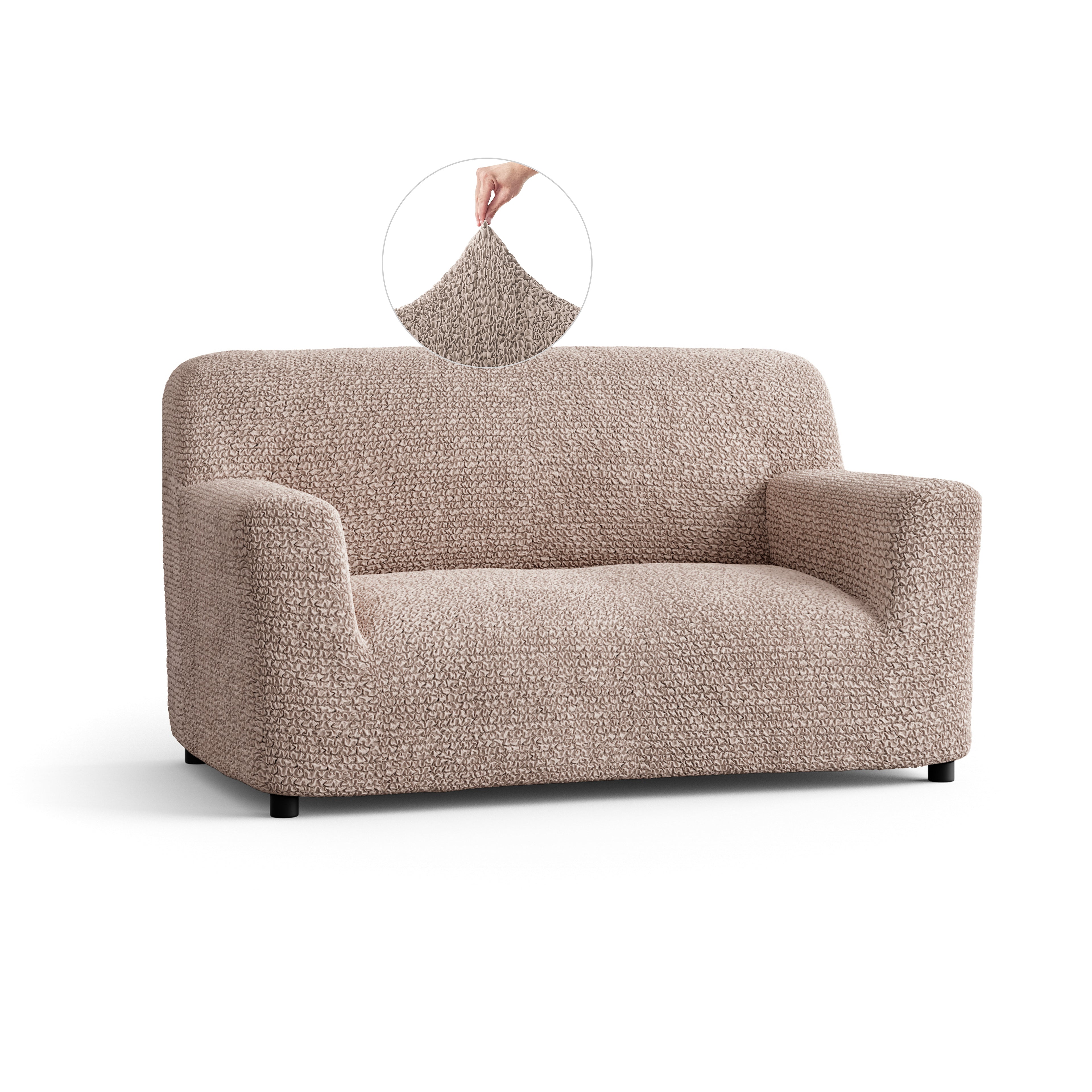 Microfibra - Funda Sofa 2 cuerpos Turtledove