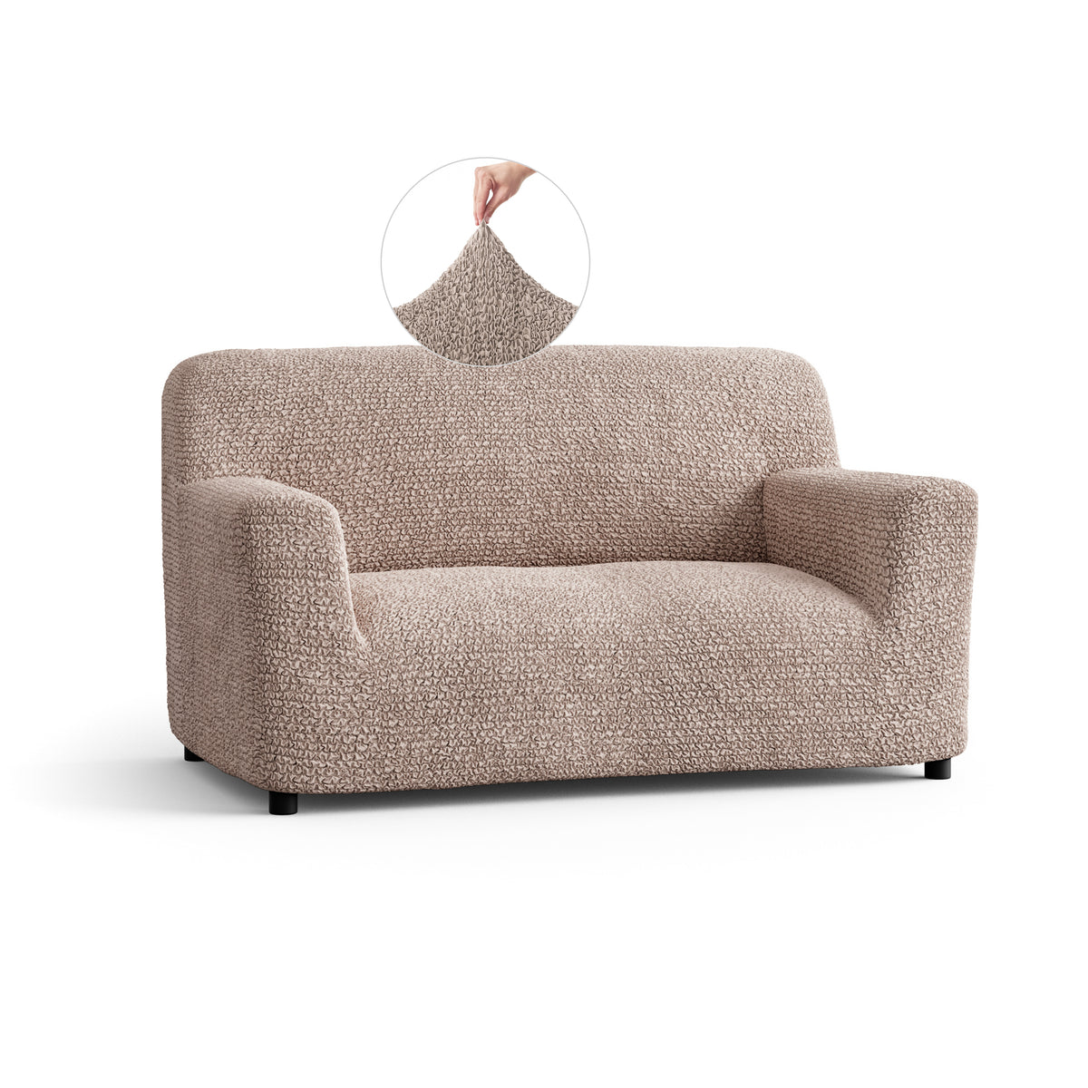 Microfibra - Funda Sofa 2 cuerpos Turtledove