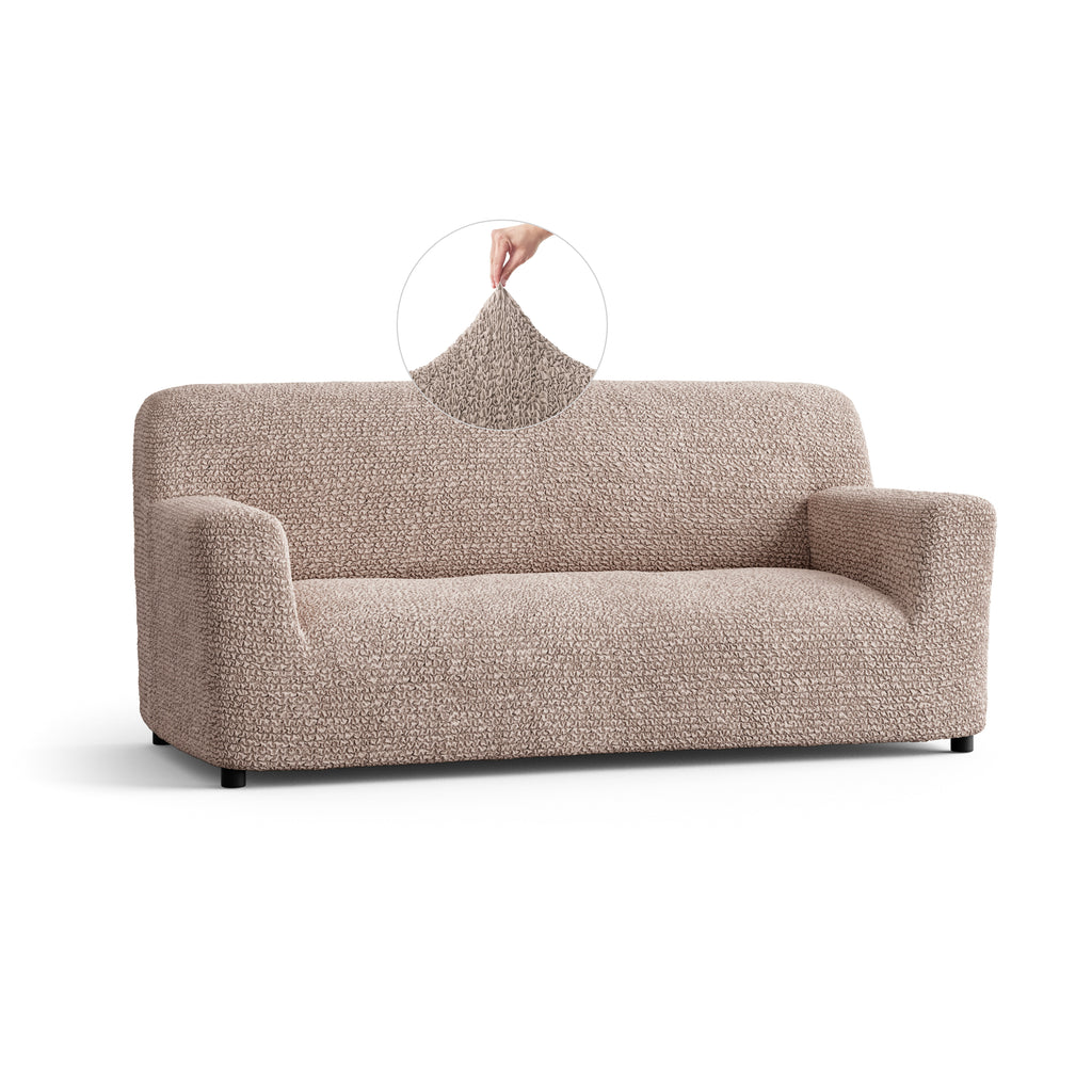 Microfibra - Funda Sofa 3 cuerpos Turtledove