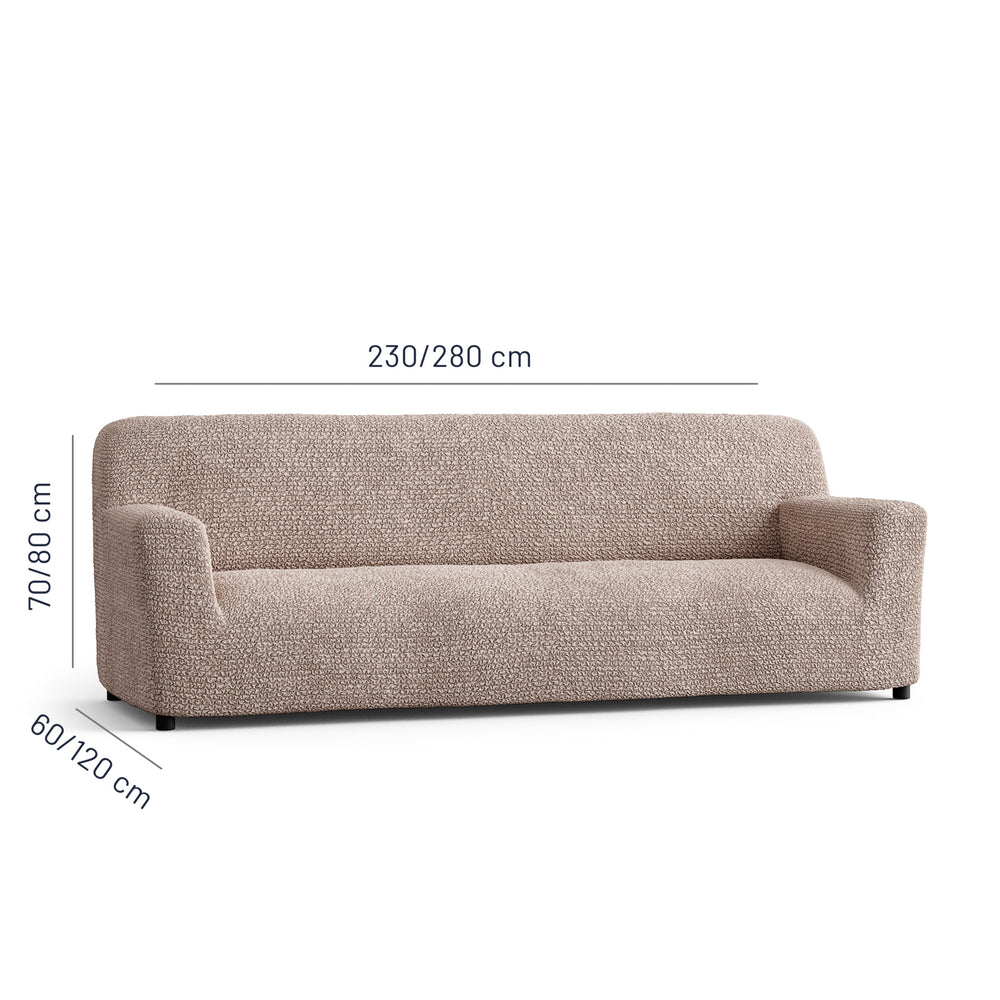 Microfibra - Funda Sofa 4 cuerpos Turtledove