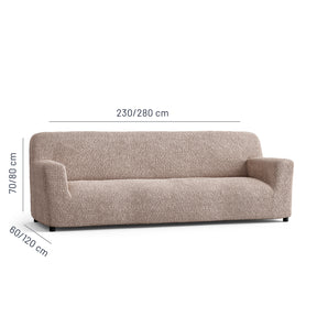 Microfibra - Funda Sofa 4 cuerpos Turtledove