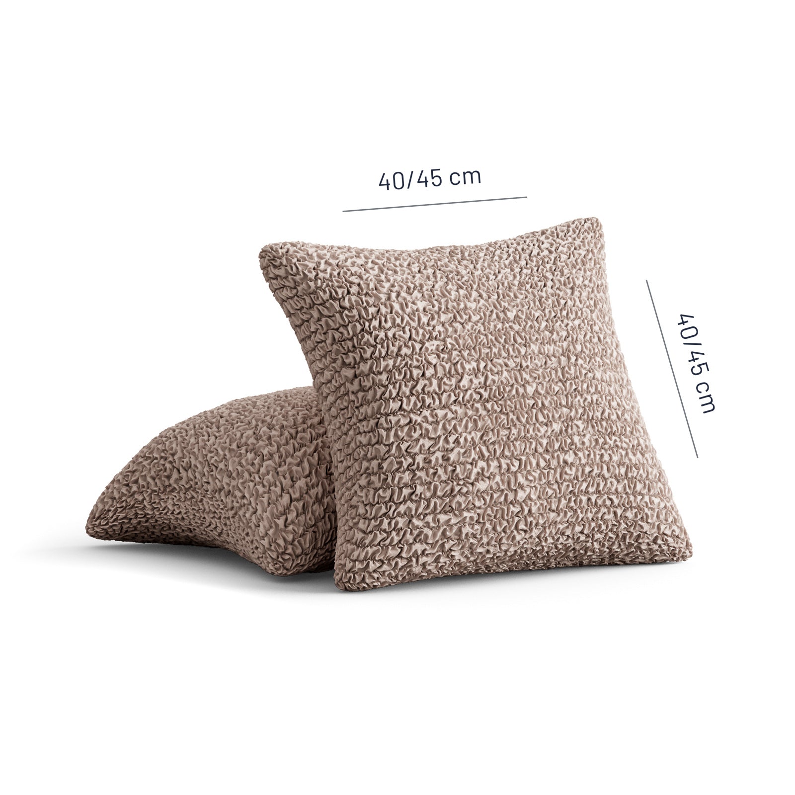 Microfibra - 2 Fundas Cojines Turtledove