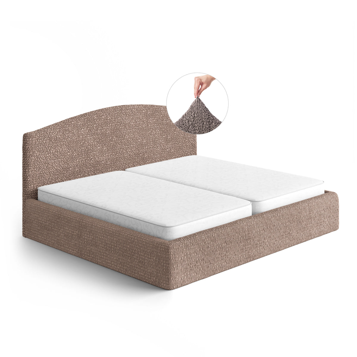 Microfibra - Funda Cama King Capuccino