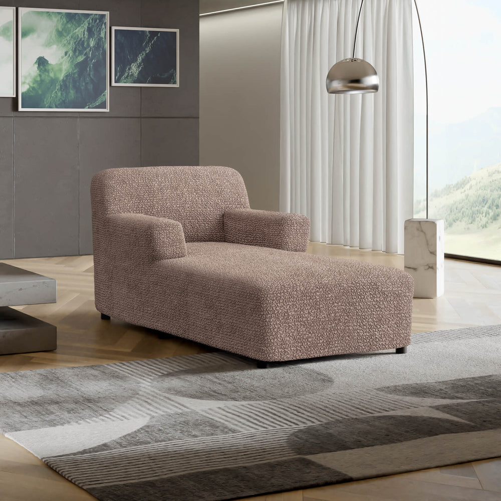 Microfibra - Funda Chaise Lounge Capuccino