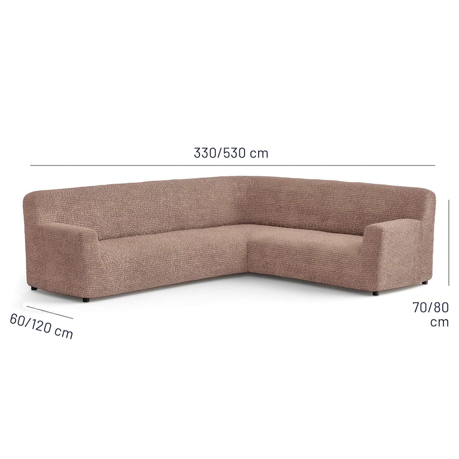 Microfibra - Funda Sofa Esquinero Capuccino