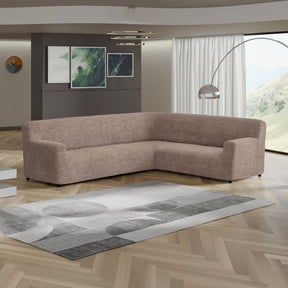Microfibra - Funda Sofa Esquinero Capuccino