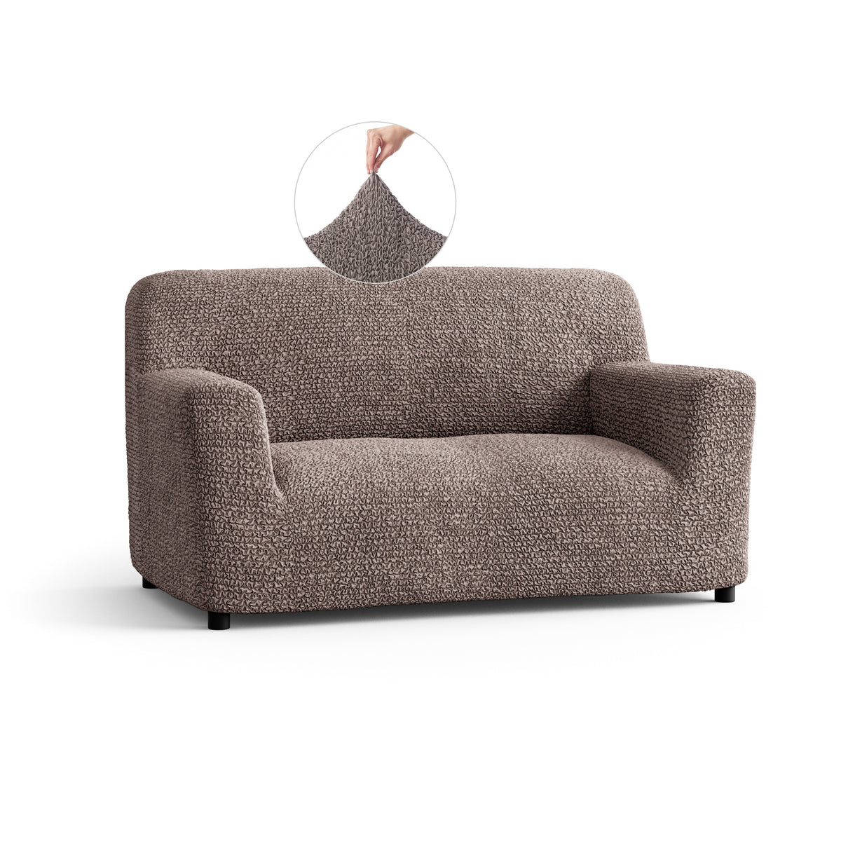 Microfibra - Funda Sofa 2 cuerpos Capuccino