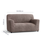 Microfibra - Funda Sofa 2 cuerpos Capuccino