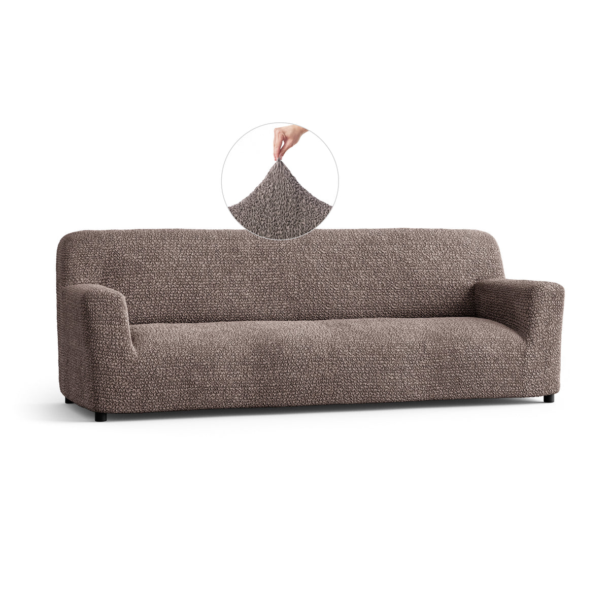 Microfibra - Funda Sofa 4 cuerpos Capuccino