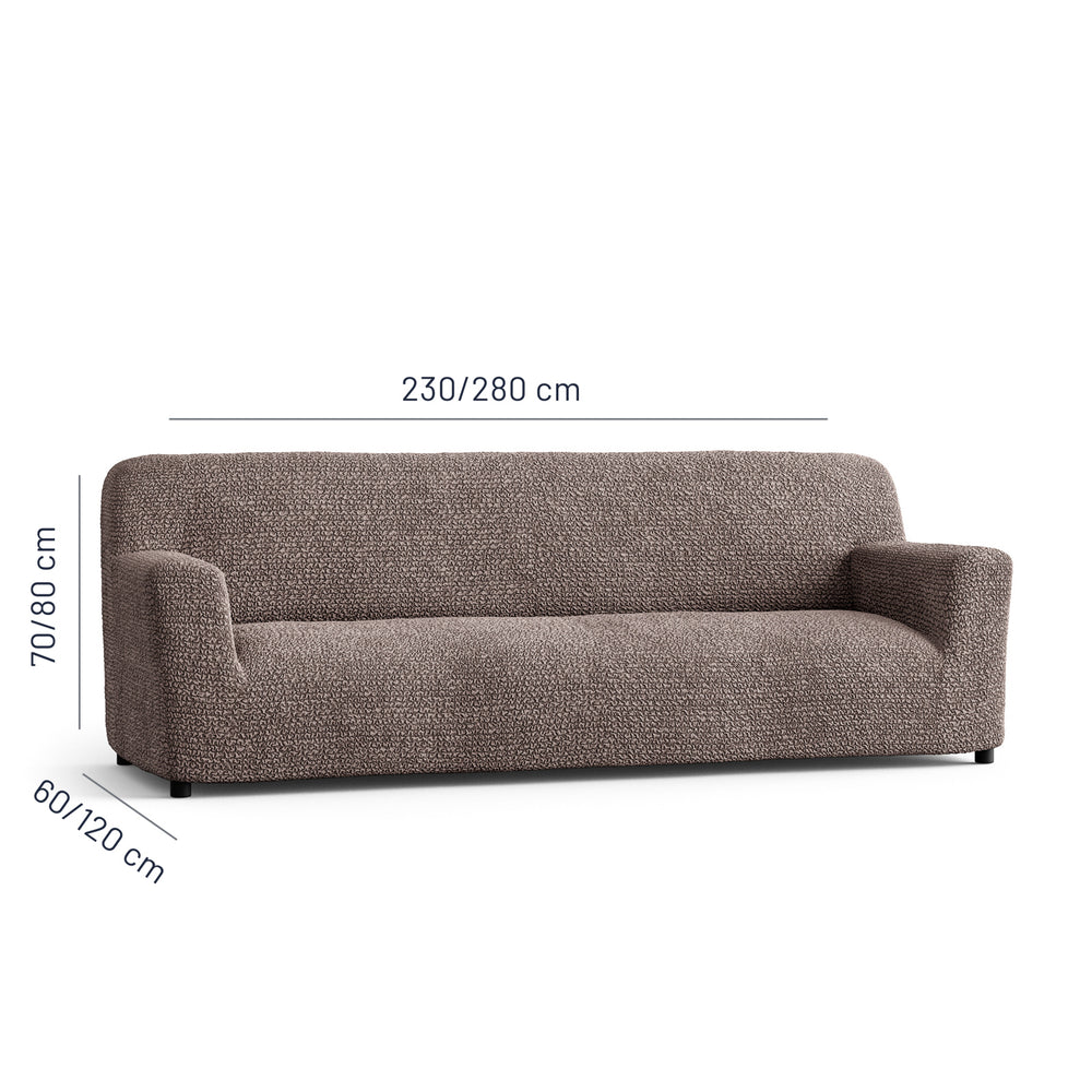 Microfibra - Funda Sofa 4 cuerpos Capuccino