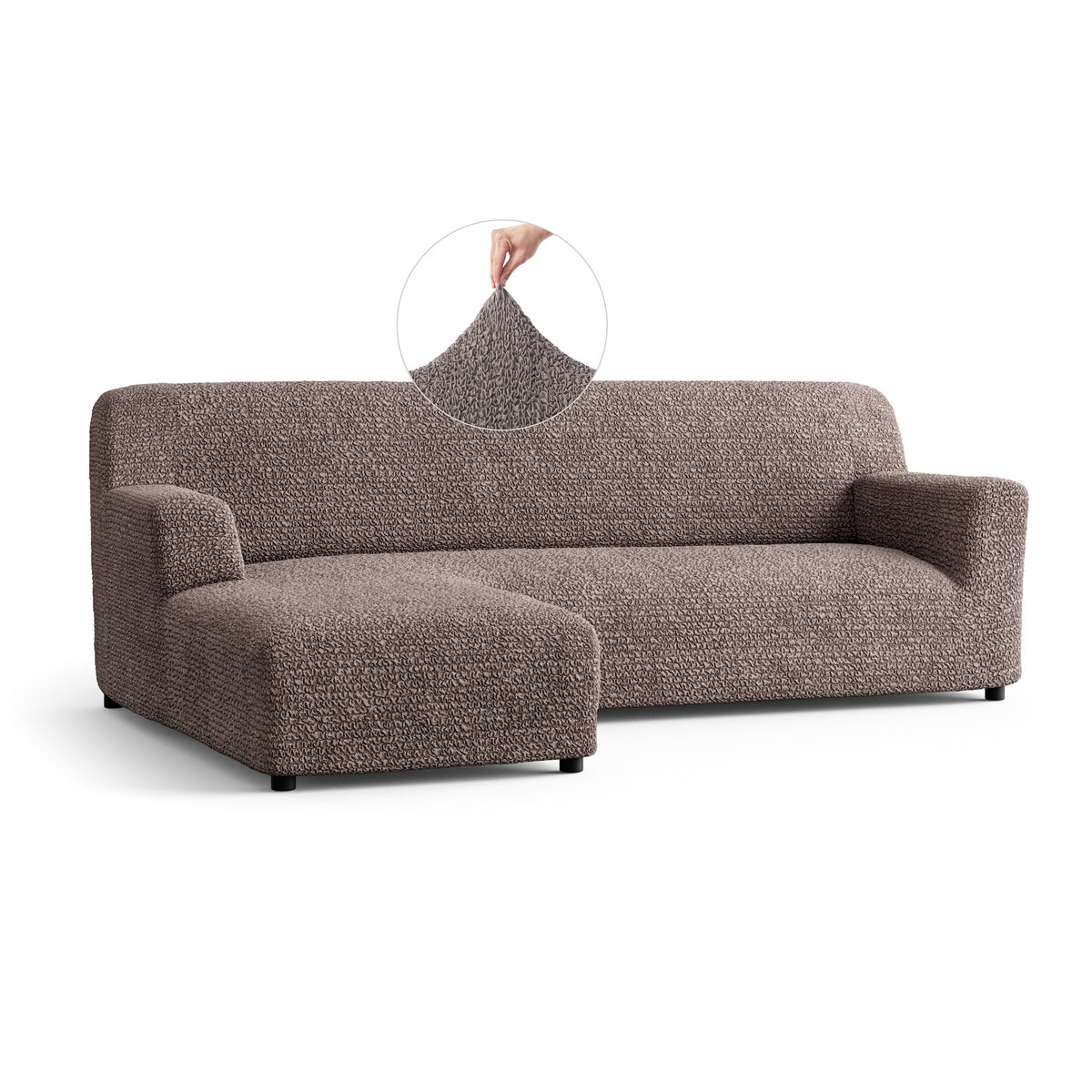 Microfibra - Funda Sofa L Izquierdo Capuccino