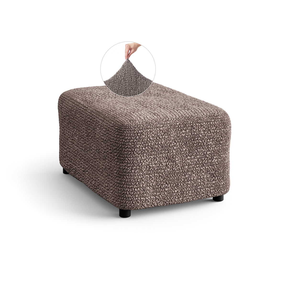 Microfibra - Funda Ottomana Capuccino