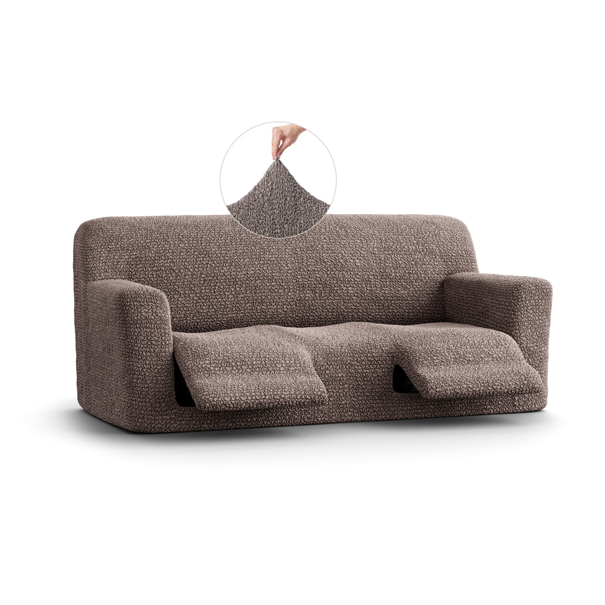 Microfibra - Funda Berger 3 cuerpos Capuccino