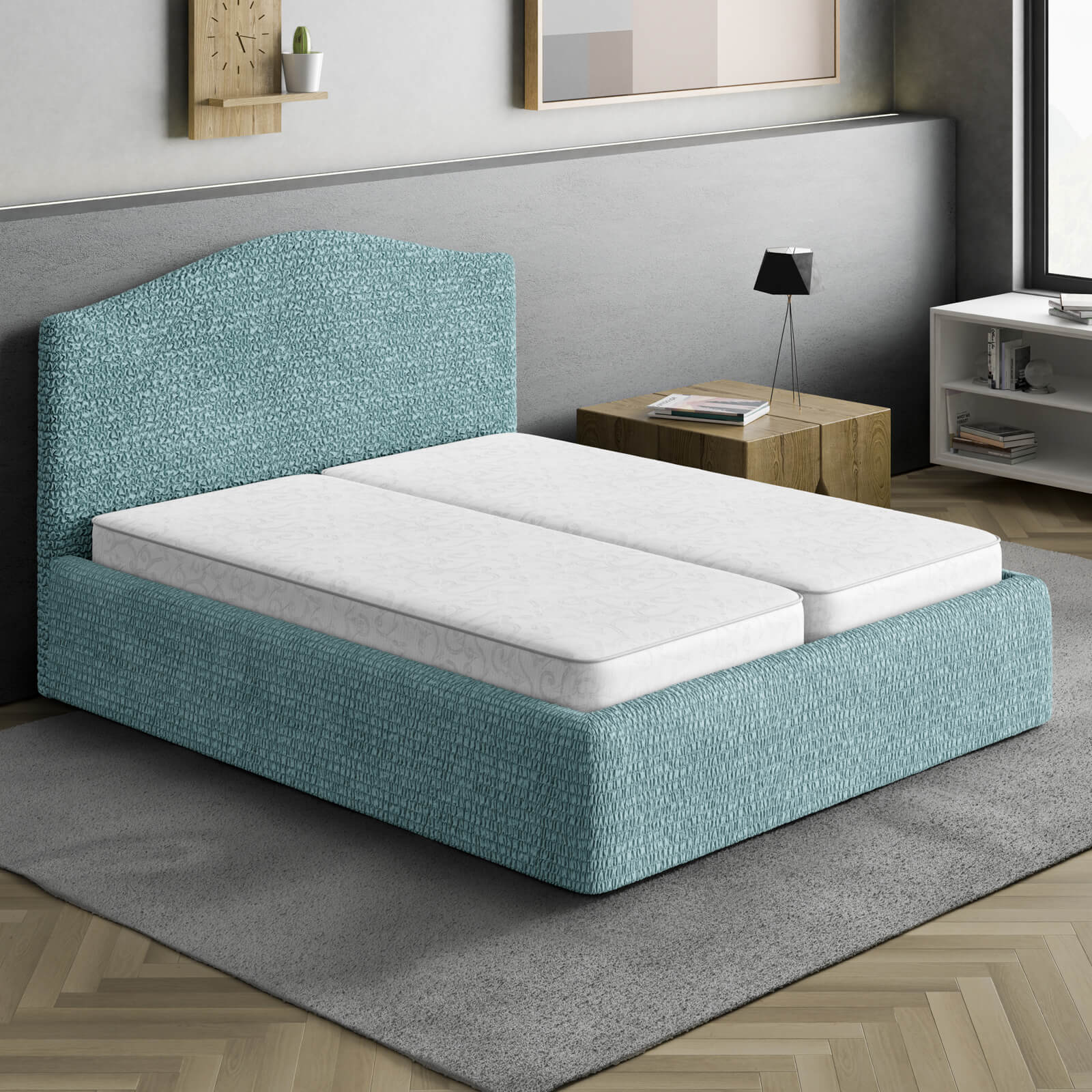 Microfibra - Funda Cama 2 Plazas Green Emerald