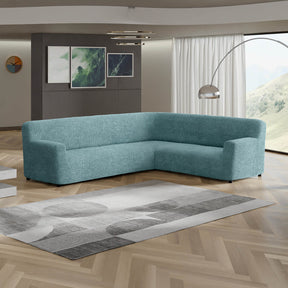 Microfibra - Funda Sofa Esquinero Green Emerald