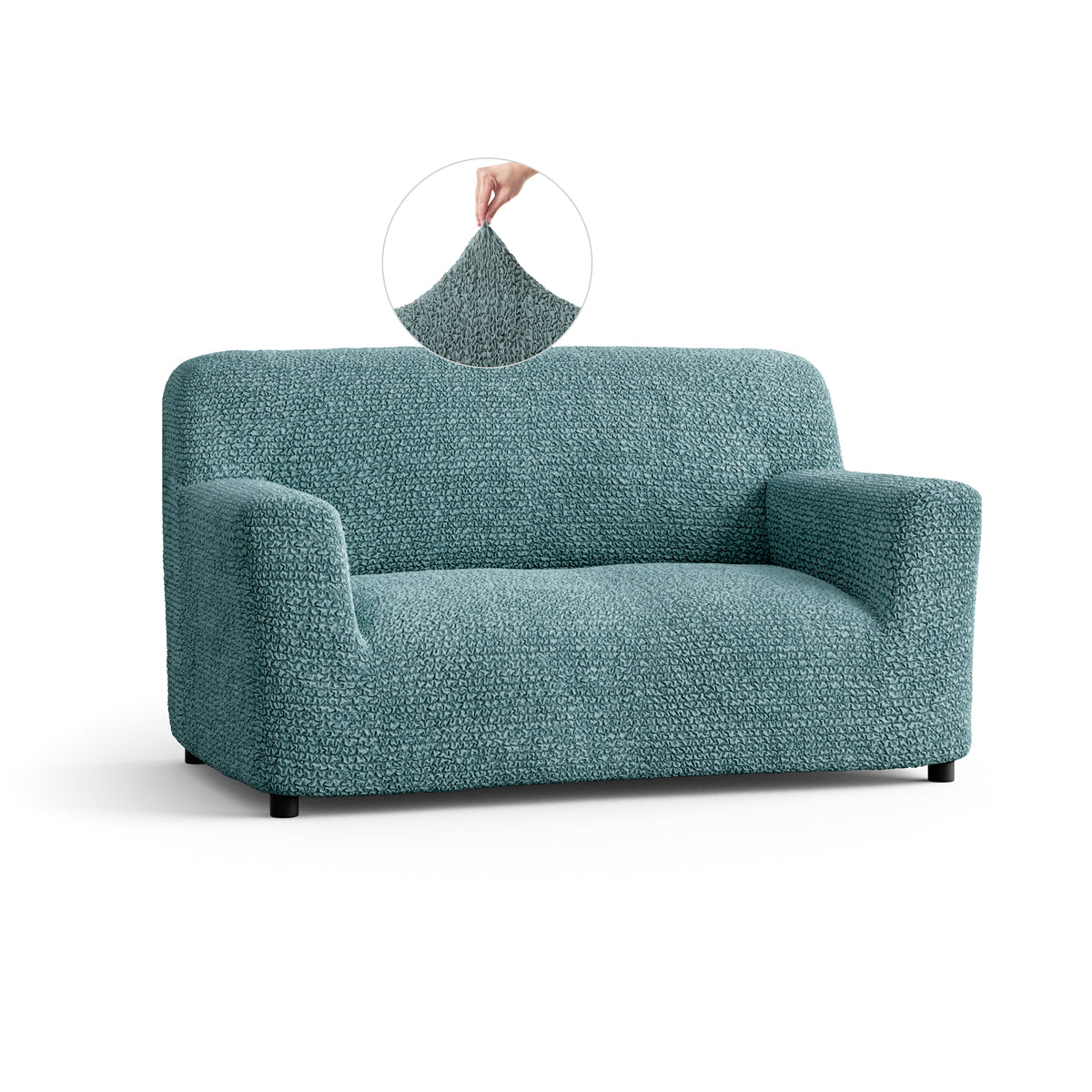 Microfibra - Funda Sofa 2 cuerpos Green Emerald