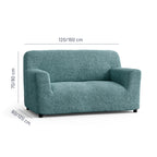 Microfibra - Funda Sofa 2 cuerpos Green Emerald