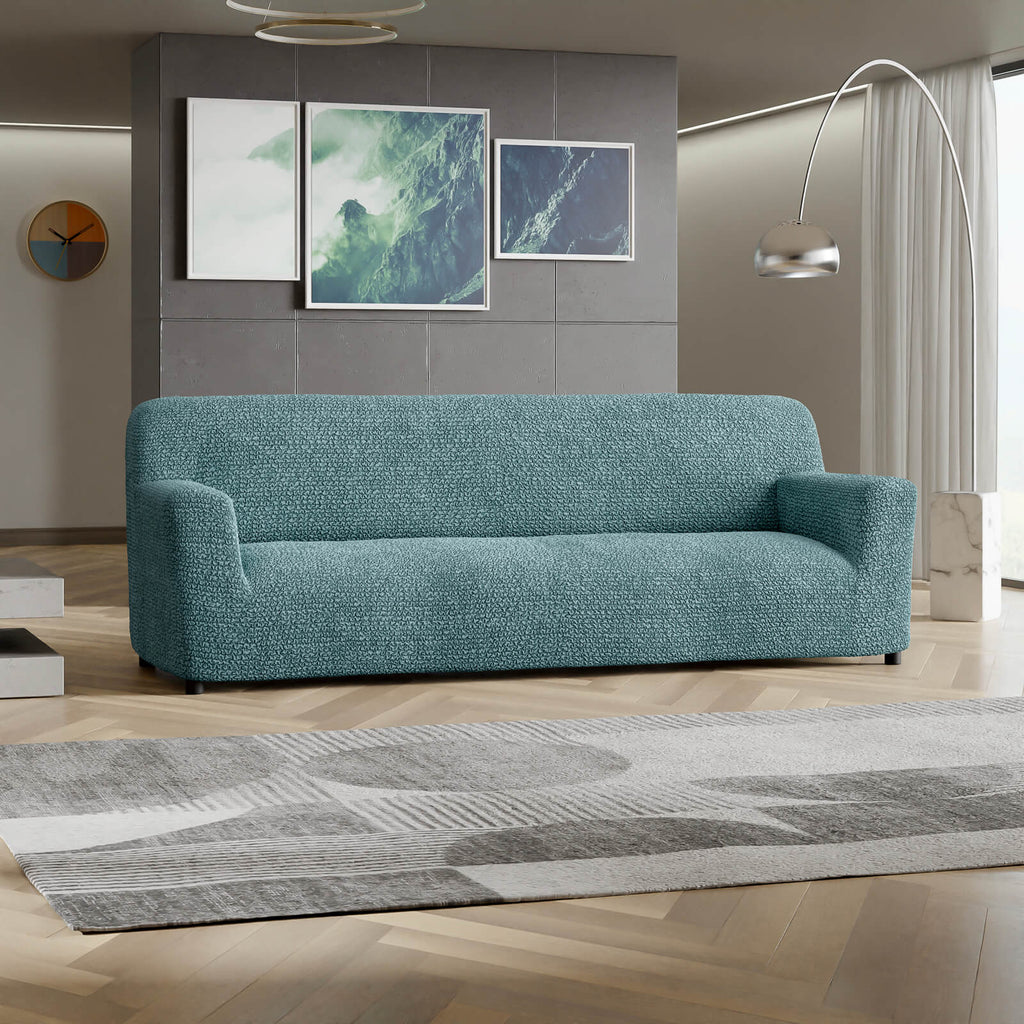 Microfibra - Funda Sofa 4 cuerpos Green Emerald