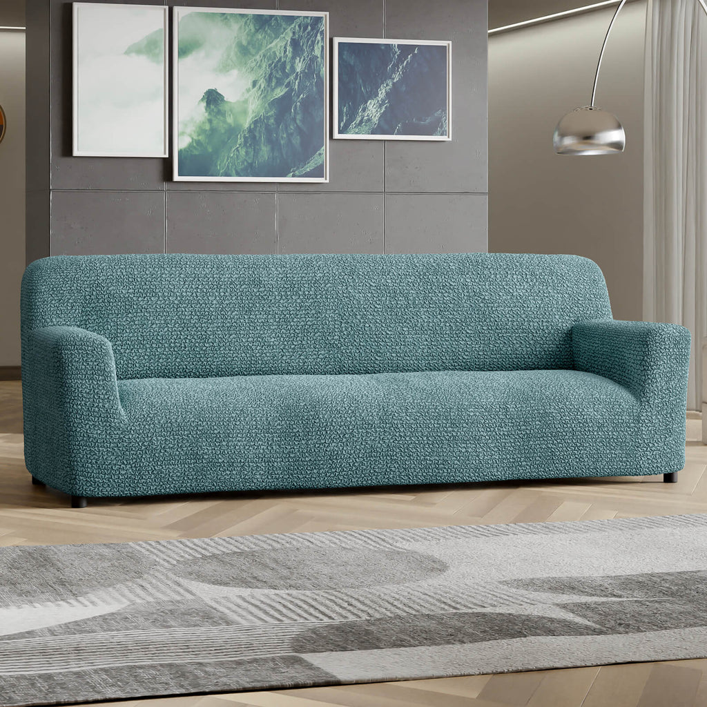 Microfibra - Funda Sofa 4 cuerpos Green Emerald