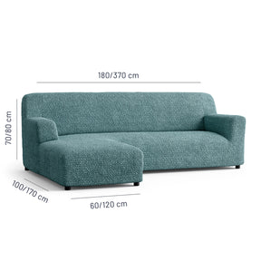 Microfibra - Funda Sofa L Izquierdo Green Emerald