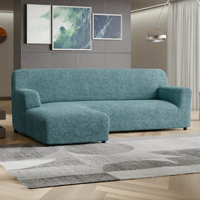 Microfibra - Funda Sofa L Izquierdo Green Emerald